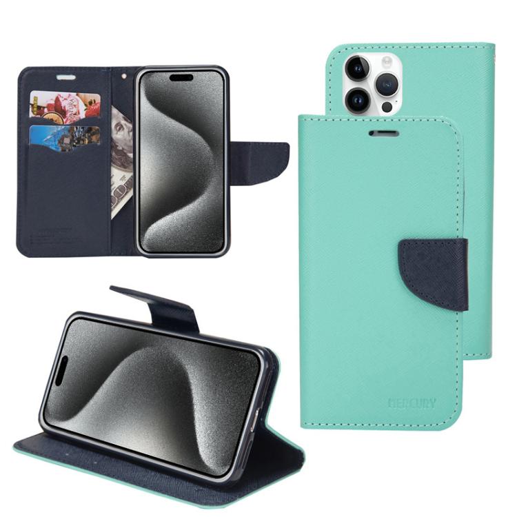 Mercury Contrast Color Splicing Leather Phone Case