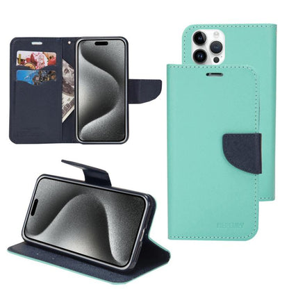 Mercury Contrast Color Splicing Leather Phone Case