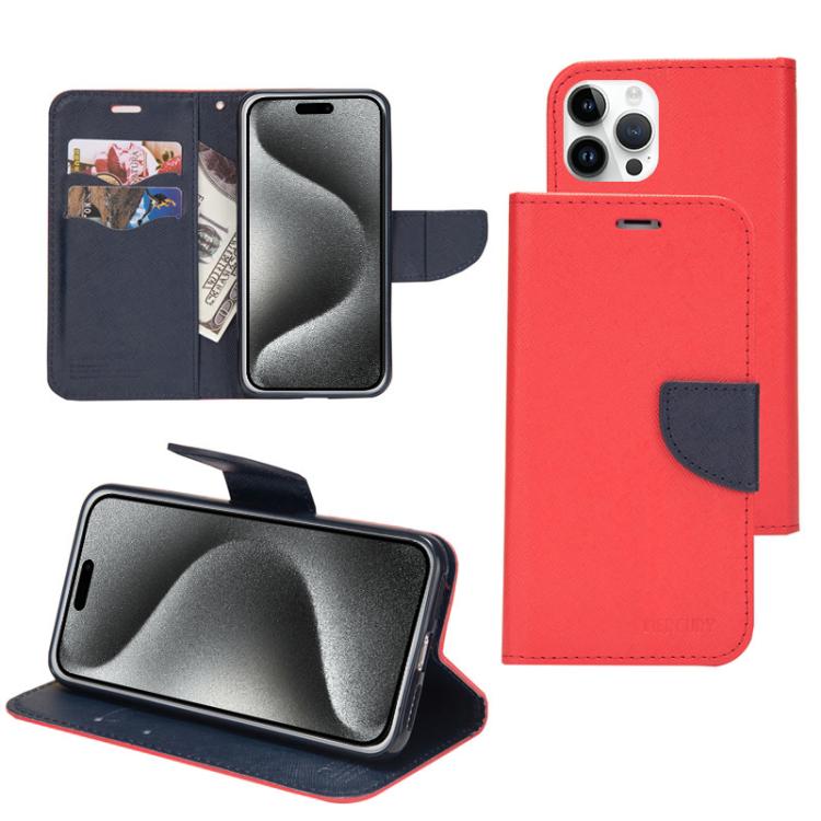 Mercury Contrast Color Splicing Leather Phone Case