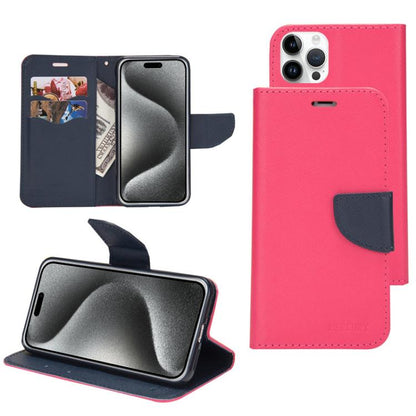 Mercury Contrast Color Splicing Leather Phone Case