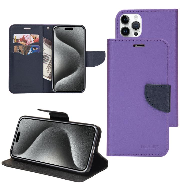 Mercury Contrast Color Splicing Leather Phone Case