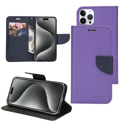 Mercury Contrast Color Splicing Leather Phone Case