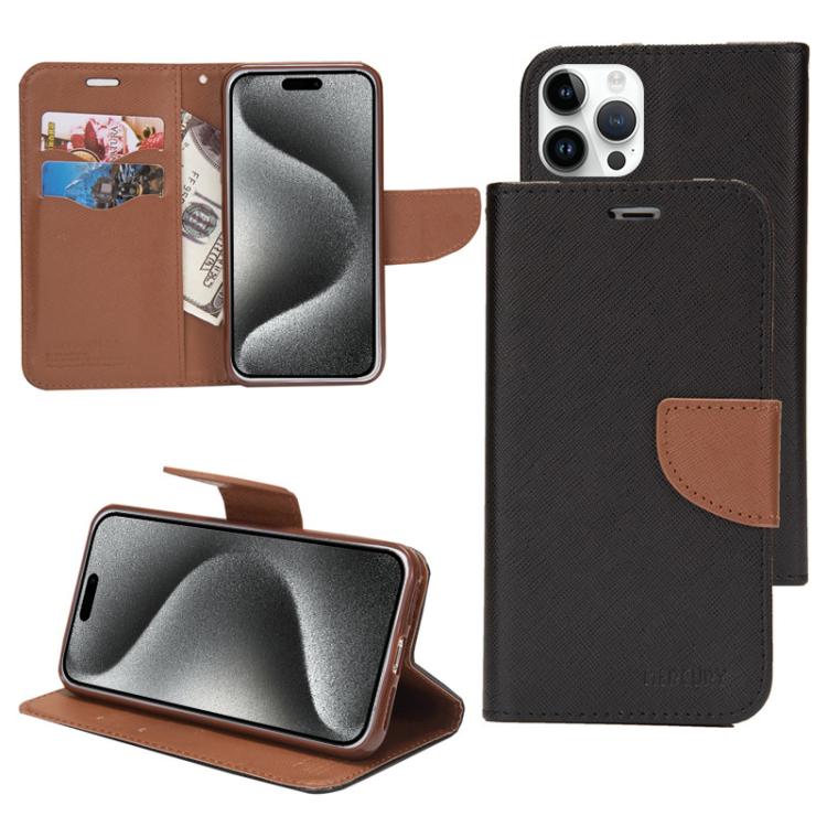 Mercury Contrast Color Splicing Leather Phone Case