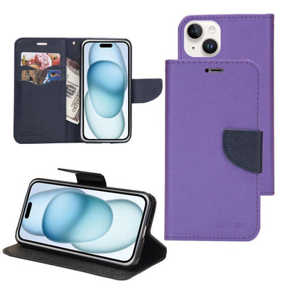 Mercury Contrast Color Splicing Leather Phone Case