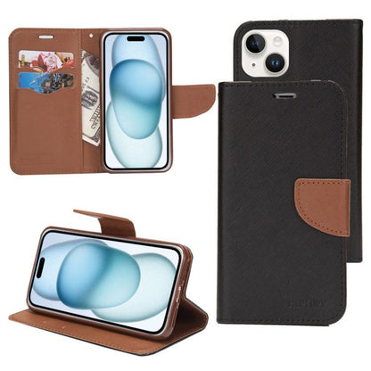 Mercury Contrast Color Splicing Leather Phone Case