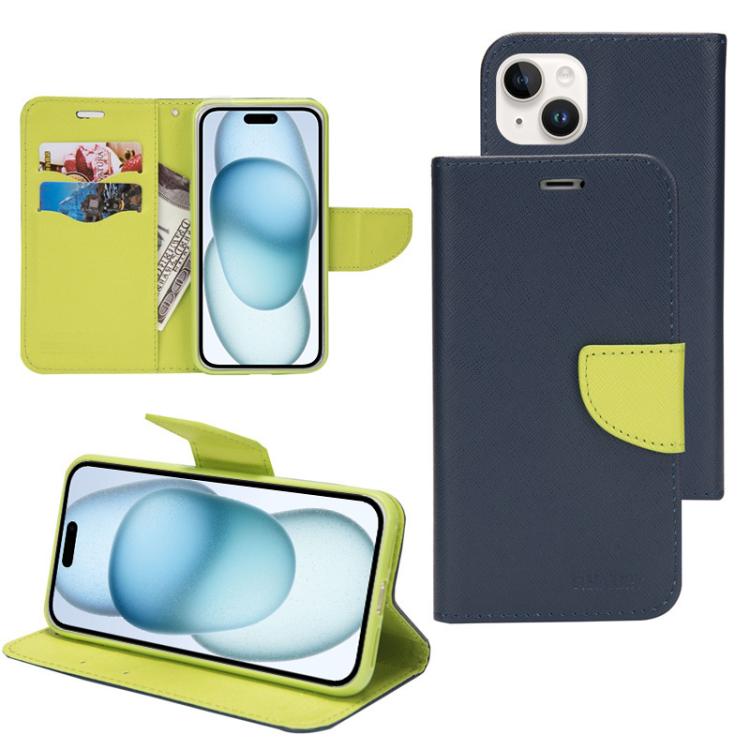 Mercury Contrast Color Splicing Leather Phone Case