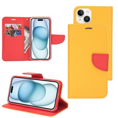 Mercury Contrast Color Splicing Leather Phone Case