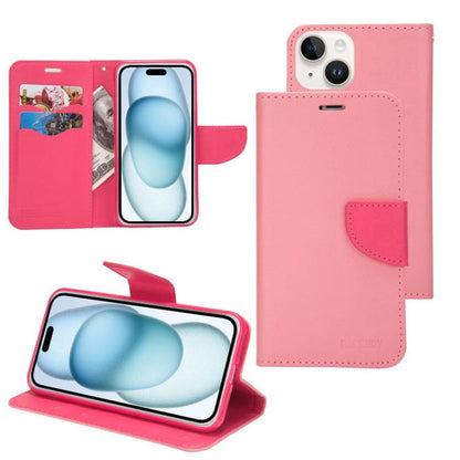 Mercury Contrast Color Splicing Leather Phone Case