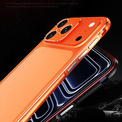 Aurora Series Lens Protector + Metal Frame Phone Case