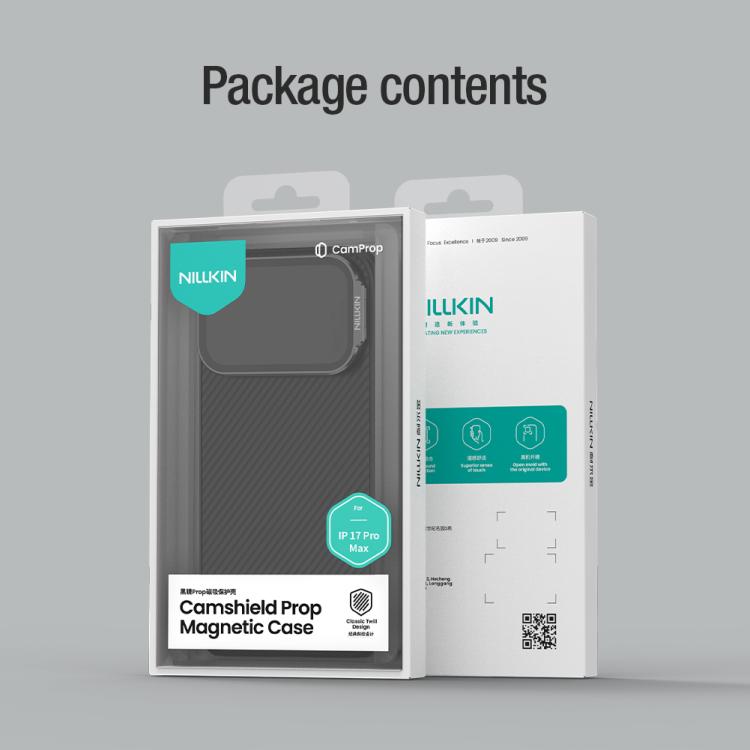 NILLKIN CamShield Prop Texture Transparent Mirror Cover MagSafe Magnetic PC Phone Case