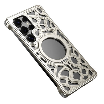 Yunyan Series Alloy Rotating Holder MagSafe Half Frame Phone Case