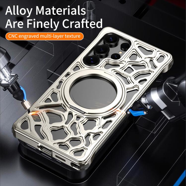 Yunyan Series Alloy Rotating Holder MagSafe Half Frame Phone Case