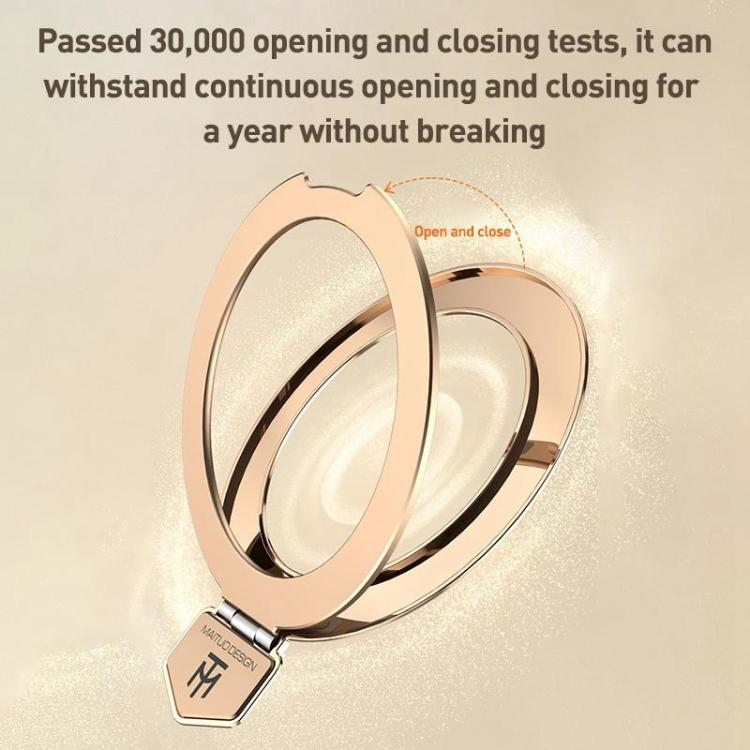 Borderless MagSafe Ring Holder Plain Leather Phone Case