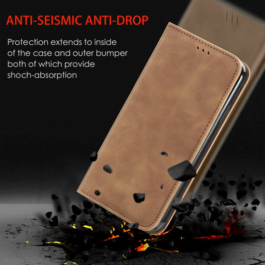 Retro Skin Feel Magnetic Leather Phone Case