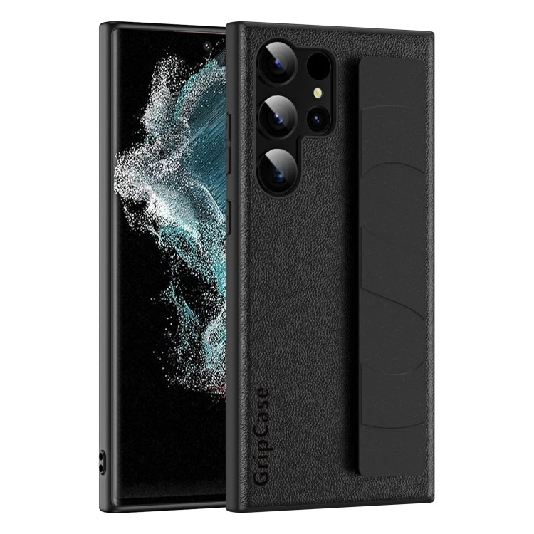 Skin Elastic Wrist Grip Back Cover Phone Case