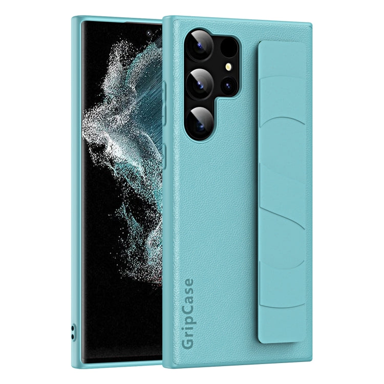 Skin Elastic Wrist Grip Back Cover Phone Case