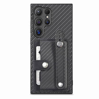 Wristband Kickstand Wallet Back Phone Case with Tool Knife