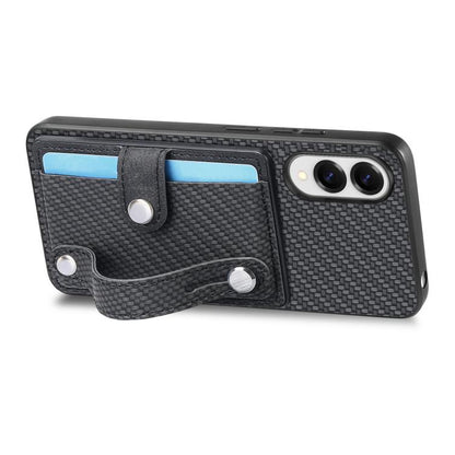 Wristband Kickstand Wallet Back Phone Case with Tool Knife
