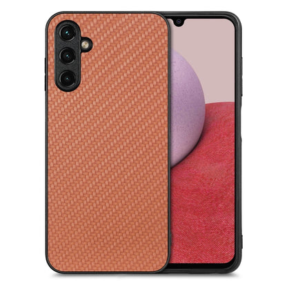Carbon Fiber Texture Leather Back Cover Phone Case