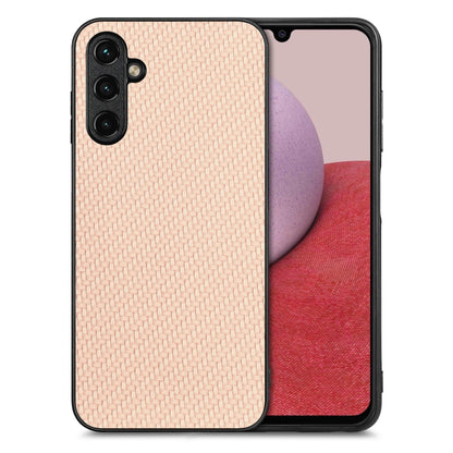 Carbon Fiber Texture Leather Back Cover Phone Case