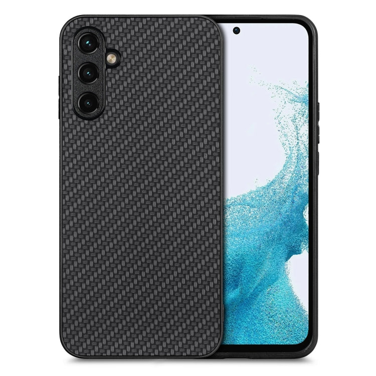 Carbon Fiber Texture Leather Back Cover Phone Case