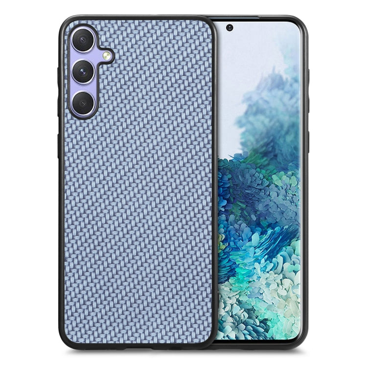 Carbon Fiber Texture Leather Back Cover Phone Case