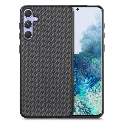 Carbon Fiber Texture Leather Back Cover Phone Case