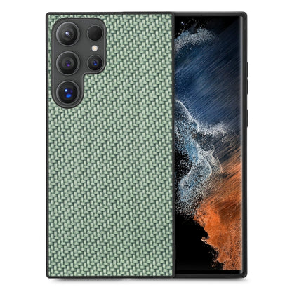Carbon Fiber Texture Leather Back Cover Phone Case