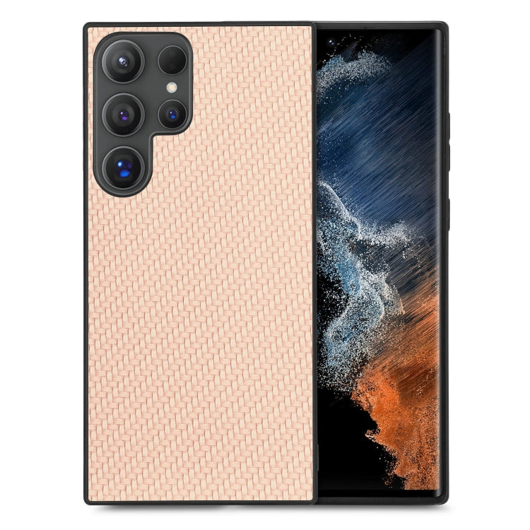 Carbon Fiber Texture Leather Back Cover Phone Case