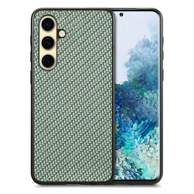 Carbon Fiber Texture Leather Back Cover Phone Case