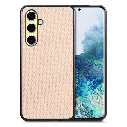 Carbon Fiber Texture Leather Back Cover Phone Case