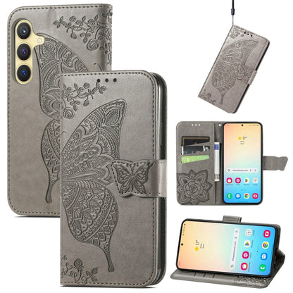 Butterfly Love Flower Embossed Leather Phone Case