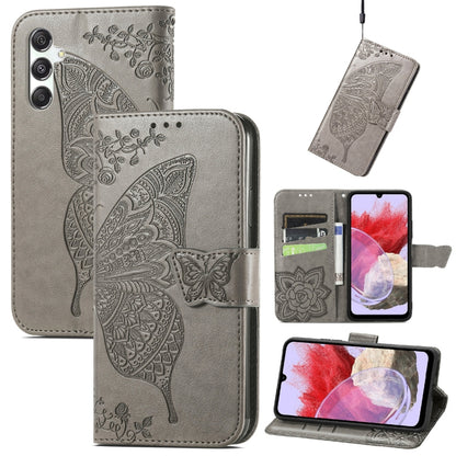 Butterfly Love Flower Embossed Leather Phone Case