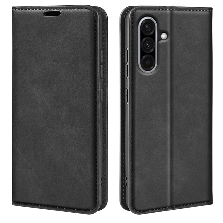 Retro-skin Magnetic Suction Leather Phone Case
