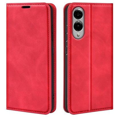 Retro-skin Magnetic Suction Leather Phone Case