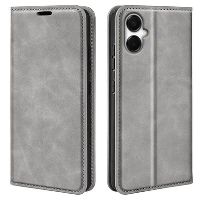 Retro-skin Magnetic Suction Leather Phone Case
