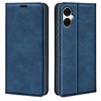 Retro-skin Magnetic Suction Leather Phone Case