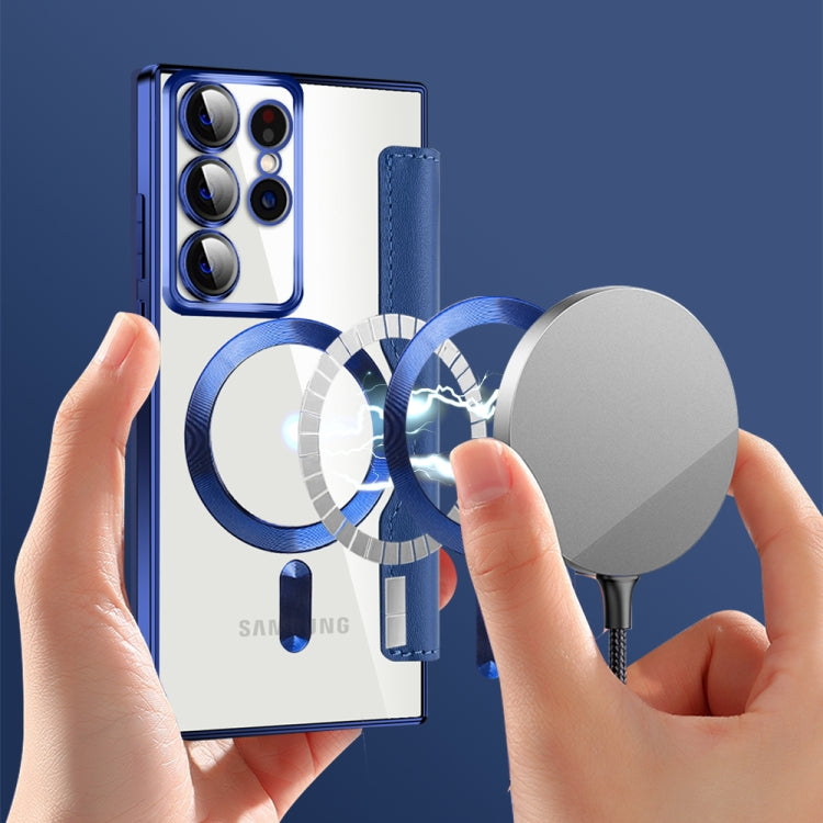 Shield MagSafe RFID Anti-theft Rhombus Leather Phone Case