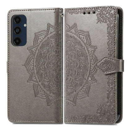 Mandala Flower Embossed Leather Phone Case