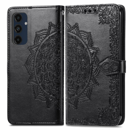 Mandala Flower Embossed Leather Phone Case