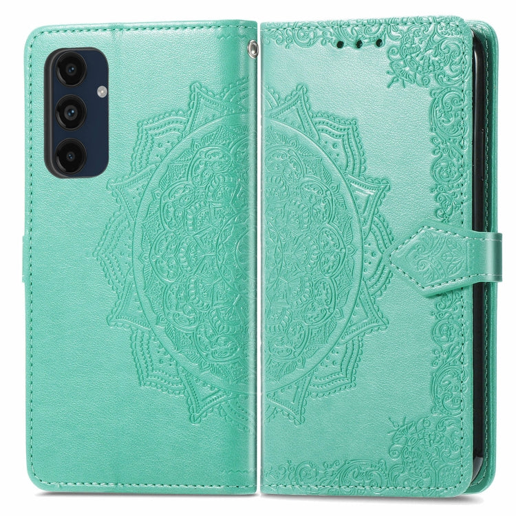 Mandala Flower Embossed Leather Phone Case