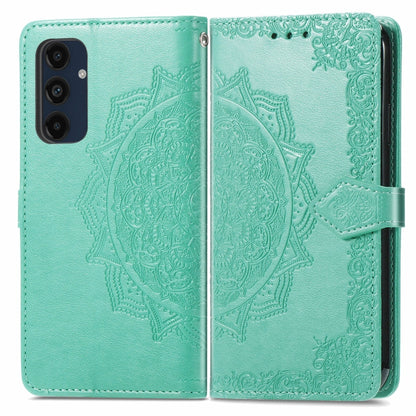 Mandala Flower Embossed Leather Phone Case