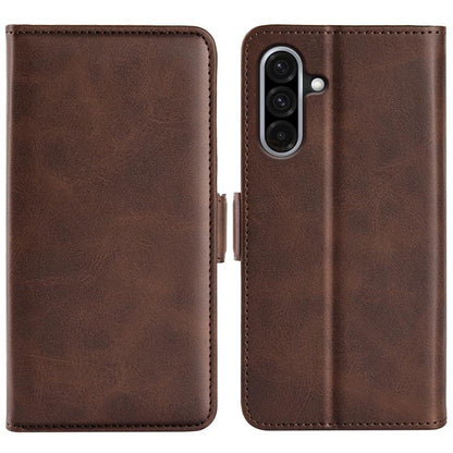 Dual-side Magnetic Buckle Horizontal Flip Leather Phone Case