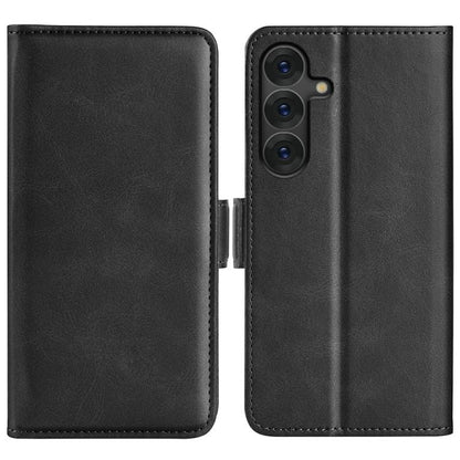 Dual-side Magnetic Buckle Horizontal Flip Leather Phone Case