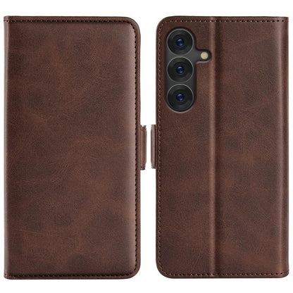 Dual-side Magnetic Buckle Horizontal Flip Leather Phone Case