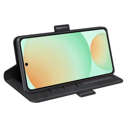 Dual-side Magnetic Buckle Horizontal Flip Leather Phone Case