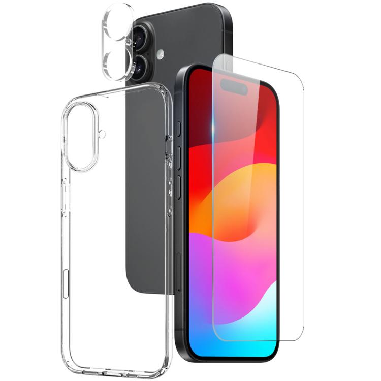 NORTHJO 3 in 1 TPU Phone Case with Screen Film and Lens Film