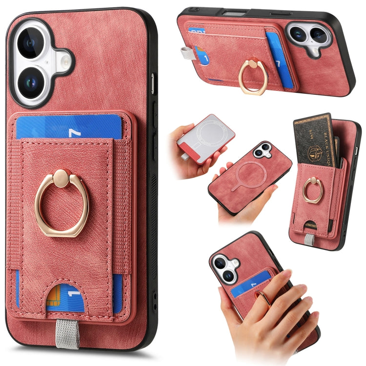Retro Splitable Magnetic Card Bag Leather Phone Case