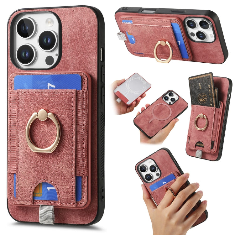 Retro Splitable Magnetic Card Bag Leather Phone Case