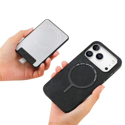 Retro Splitable Magnetic Card Bag Leather Phone Case